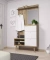 Hallmöbel med förvaring och spegel 110 cm PRIMO