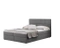Kontinentalsäng med två förvaringsmöjligheter 200x200 mork grå Berlin