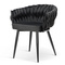 Svart sammet stol ROSALY 