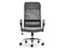 Kontorsfåtölj grå kromade ben KOBE