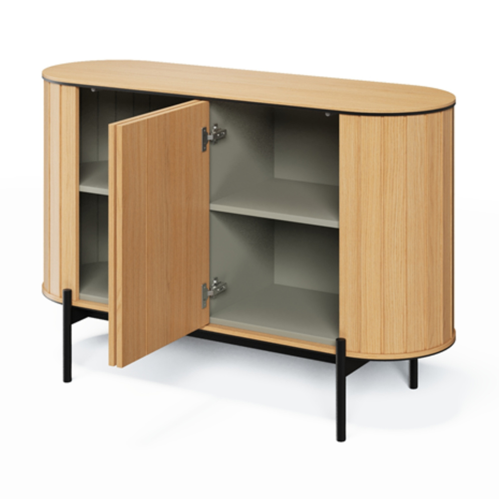 ROLLO låg kommod med två dörrar ek vincenza/eukalyptus