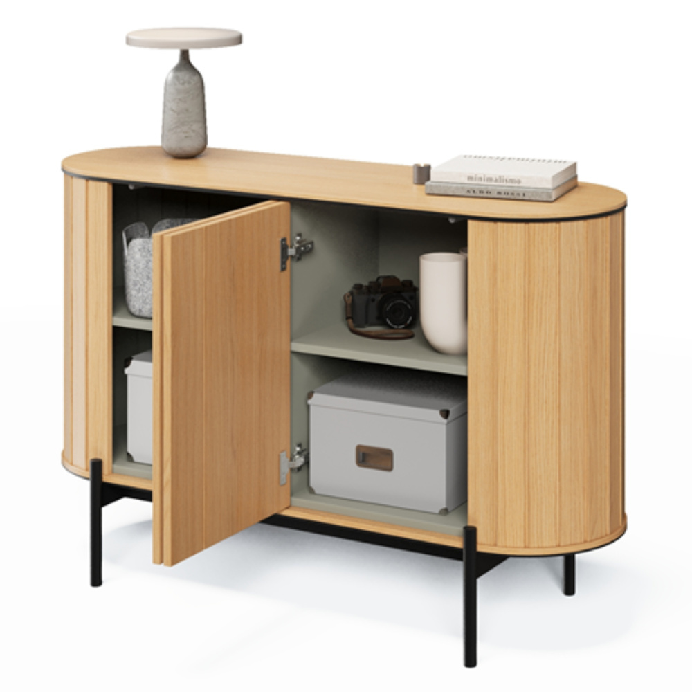 ROLLO låg kommod med två dörrar ek vincenza/eukalyptus