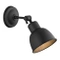 Modern justerbar vägglampa svart EUFRAT 3185