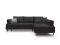 Hörnbäddsoffa svart höger Havanna
