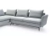 Hörnbäddsoffa grå höger Calabria