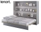 Sängskåp 160x200 grå matt Bed Concept BC-14