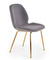 Matstol i grå velour K381