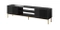 Svart tv-bänk med hylla 200 cm SLIDE