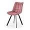 Velour matstol rosa K332