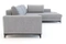 Grå hörnbäddsoffa med förvaring höger BOLOGNA