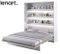 Väggsäng vit högglans 180x200 Bed Concept BC-13
