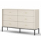 Beige byrå med 6 lådor MONO