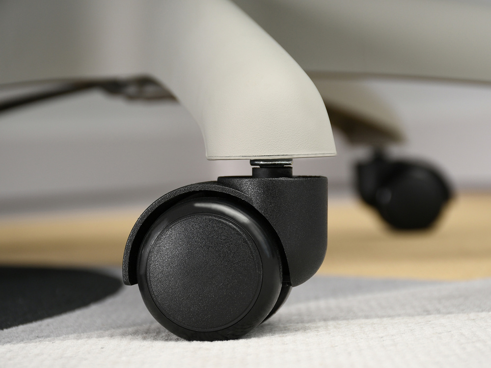 Kontorsfåtölj grå, grå ben BASTI