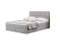 Kontinentalsäng med två förvaringsmöjligheter 140x200 ljusgrå Berlin