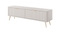 Beige TV-skåp 168 cm, svarta ben CALMA