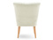 Fåtölj creme ljus ek ben DIZI