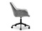 Kontorsfåtölj grå svart ben OMAR