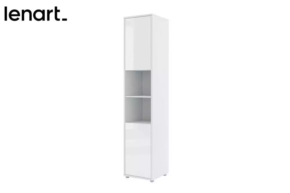 Bokhylla till skåpsäng vit matt Bed Concept BC-08