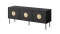 Svart TV-bänk 3 dörrars PALAZZO