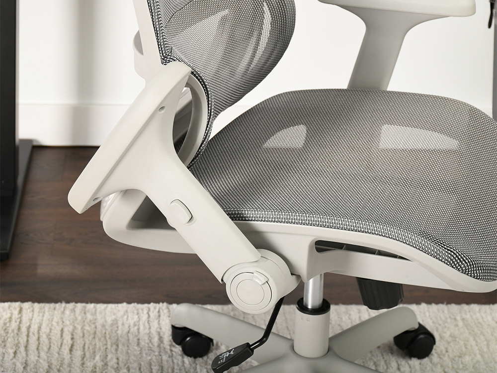 Kontorsfåtölj grå/svart ben IKER