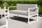 Trädgårdsoffa grå/ vit MONAKO