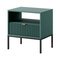 Grönt sängbord med svarta ben VOLARE