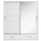 Vit garderob med skjutdörrar AR-05