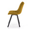 Velour matstol senap K332