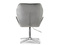 Velour fåtölj grå krom ben VELO-STATIC
