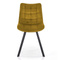 Velour matstol senap K332