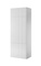 Vitt högskåp 90 cm med överskåp PAFOS