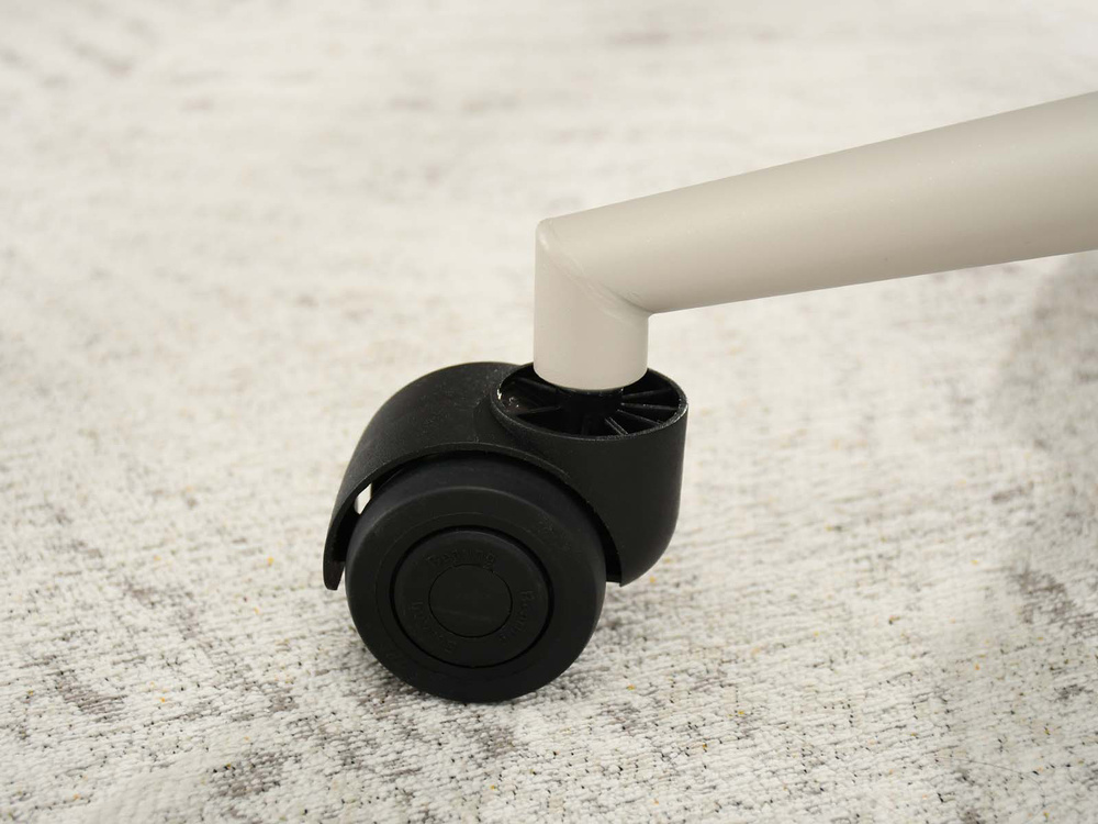 Kontorsfåtölj beige/svarta ben AUSTIN