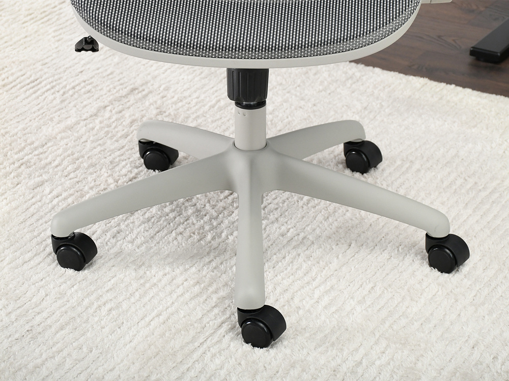 Kontorsfåtölj grå/svart ben IKER