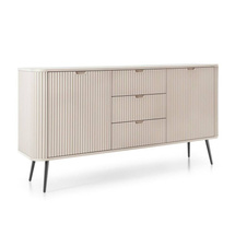 Beige ribbad byrå, 168 cm CALMA