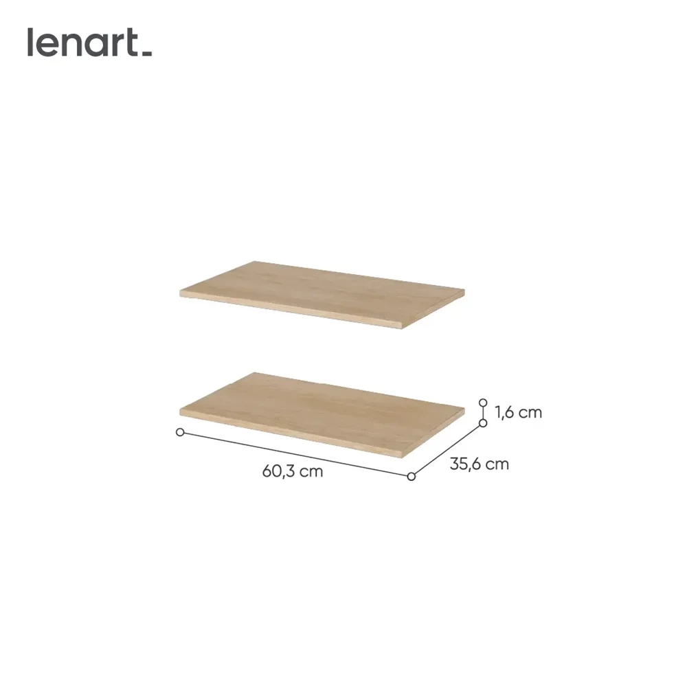 Lång hylla ek scandi EASY