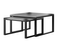 Soffbord 2 i 1 svart/ grå MONAKO