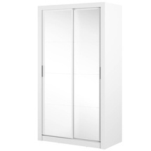 Vit garderob med spegel 120 cm ARTI 19