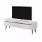 TV-bänk Nordi vit högglans 160 cm