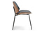 Modern stol svart ben svart/walnut JORDI