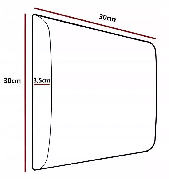 Stoppad väggpanel 30x30 marinblå LUX