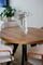 Utdragbart runt bord OLIVERO craft ek / svart