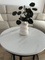 Billig runt salongbord 2in1 marmor bianco/svart RABEN 2