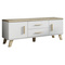 TV-bänk  LOTTA 140 cm 2D2S sonoma/vit