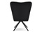 Kontorsfåtölj svart/svarta ben KIRA