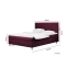 Kontinentalsäng med madrasser 140x200 vinröd BALTIC