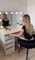 Sminkbord med LED-belysning Bellissima