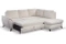Beige hörnsoffa med sovfunktion höger GENEVA