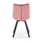 Velour matstol rosa K332