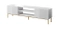 Vit tv-bänk med hylla 200 cm SLIDE