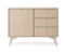 Liten beige byrå med lådor FOREST